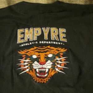 Empyre Athletic Black Hoodie with Tiger Design